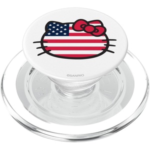 image:imageHello Kitty USA Flag Americana Patriotic PopSockets MagSafe PopGrip for iPhoneMagSafe