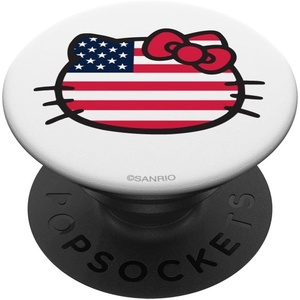 image:imageHello Kitty USA Flag Americana Patriotic PopSockets MagSafe PopGrip for iPhoneStandard