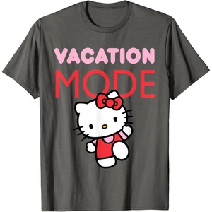 image:imageHello Kitty Vacation Mode TShirtAsphalt Grey