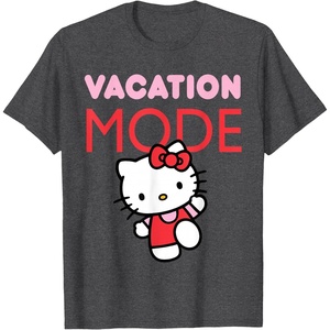 image:imageHello Kitty Vacation Mode TShirtDark Heather Grey