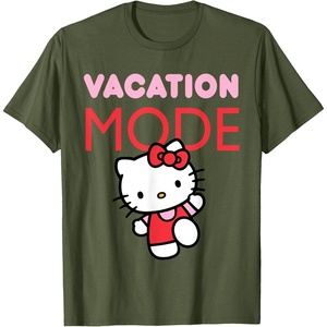 image:imageHello Kitty Vacation Mode TShirtOlive Green