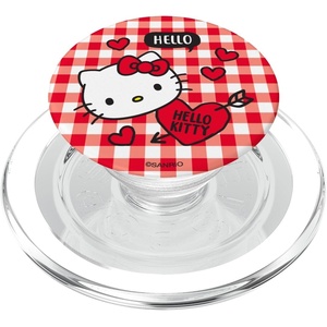 image:imageHello Kitty Valentine Gingham and Hearts PopSockets MagSafe PopGrip for iPhoneMagSafe