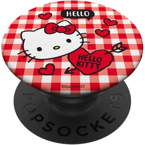 image:imageHello Kitty Valentine Gingham and Hearts PopSockets MagSafe PopGrip for iPhoneStandard