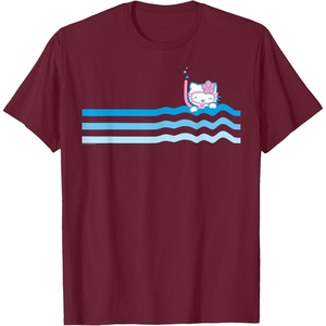 image:imageHello Kitty Wave Ocean Beach Scuba Snorkel TShirtBurgundy