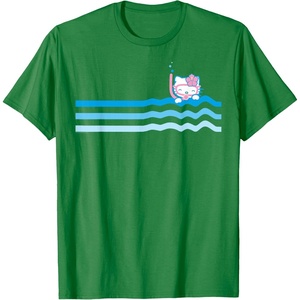 image:imageHello Kitty Wave Ocean Beach Scuba Snorkel TShirtKelly Green