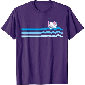 image:imageHello Kitty Wave Ocean Beach Scuba Snorkel TShirtPurple
