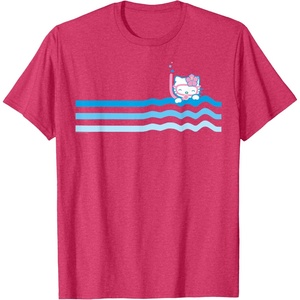 image:imageHello Kitty Wave Ocean Beach Scuba Snorkel TShirtRed Heather