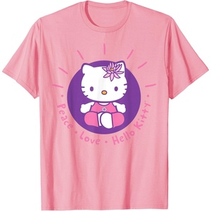 image:imageHello Kitty Yoga Peace Love Lotus Meditation TShirtPink