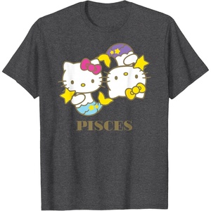 image:imageHello Kitty Zodiac Pisces TShirtDark Heather Grey