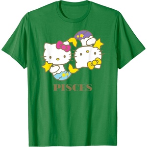image:imageHello Kitty Zodiac Pisces TShirtKelly Green