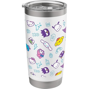image:imageHello Kitty amp Friends Chibi All Over Stainless Steel Insulated TumblerWhite