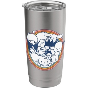 image:imageHello Kitty amp Friends Circle Stainless Steel Insulated TumblerBrushed Steel