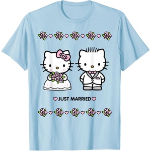 image:imageHello Kitty and Dear Daniel Just Married Tee Shirt TShirtBaby Blue