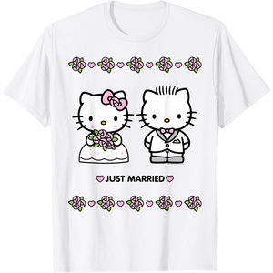 image:imageHello Kitty and Dear Daniel Just Married Tee Shirt TShirtWhite