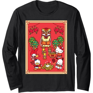 image:imageHello Kitty and Friends Happy Lunar New Year Long Sleeve TShirtBlack