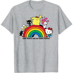 image:imageHello Kitty and Friends Kind People TShirtHeather Grey
