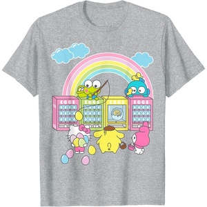 image:imageHello Sanrio Spring Easter Friends Tee Shirt TShirtHeather Grey