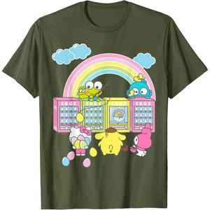 image:imageHello Sanrio Spring Easter Friends Tee Shirt TShirtOlive Green