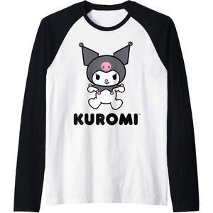 image:imageKuromi Character Front and Back Raglan Baseball TeeBlackWhite