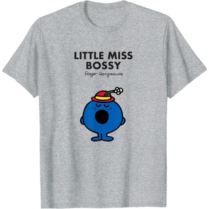 image:imageMr Men Little Miss Bossy TShirtHeather Grey