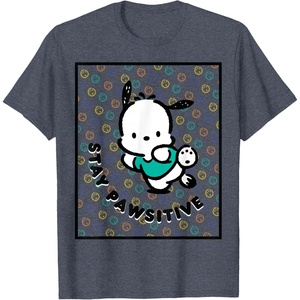 image:imagePochacco Stay Pawsitive Positive Good Energy Fun Vibes TShirtHeather Blue