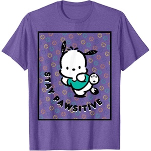 image:imagePochacco Stay Pawsitive Positive Good Energy Fun Vibes TShirtPurple Heather