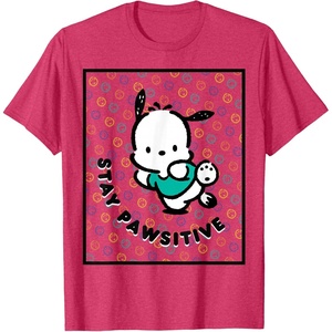 image:imagePochacco Stay Pawsitive Positive Good Energy Fun Vibes TShirtRed Heather
