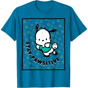 image:imagePochacco Stay Pawsitive Positive Good Energy Fun Vibes TShirtSapphire Blue