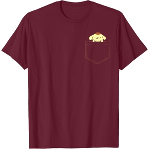 image:imagePompompurin Chest Pocket TShirtBurgundy