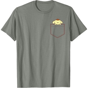 image:imagePompompurin Chest Pocket TShirtOlive Heather