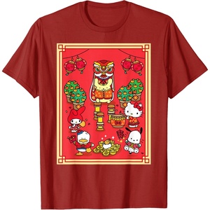 image:imageSANRIO Hello Kitty and Friends Happy Lunar New Year TShirtCranberry Red
