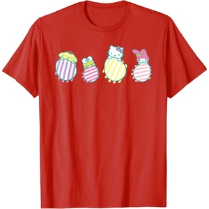 image:imageSanrio Hello Kitty Keroppi My Melody Pompompurin Easter Eggs TShirtRed