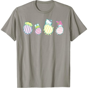 image:imageSanrio Hello Kitty Keroppi My Melody Pompompurin Easter Eggs TShirtSlate Grey