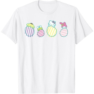 image:imageSanrio Hello Kitty Keroppi My Melody Pompompurin Easter Eggs TShirtWhite