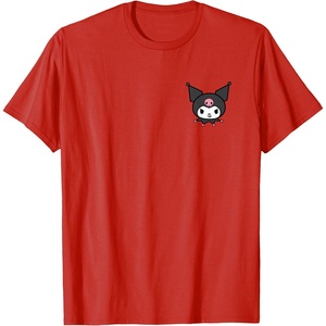 image:imageSanrio Kuromi Front and Back Logo Tee Shirt TShirtRed
