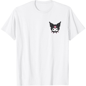 image:imageSanrio Kuromi Front and Back Logo Tee Shirt TShirtWhite