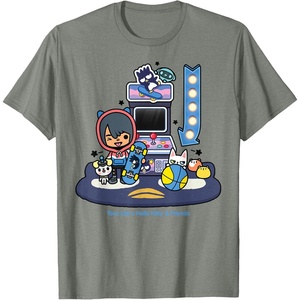 image:imageToca Life x Hello Kitty amp Friends Arcade TShirtOlive Heather