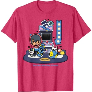 image:imageToca Life x Hello Kitty amp Friends Arcade TShirtRed Heather