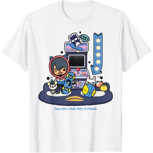 image:imageToca Life x Hello Kitty amp Friends Arcade TShirtWhite