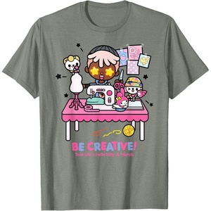 image:imageToca Life x Hello Kitty amp Friends BE Creative TShirtOlive Heather