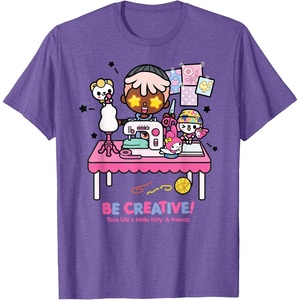 image:imageToca Life x Hello Kitty amp Friends BE Creative TShirtPurple Heather