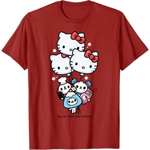 image:imageToca Life x Hello Kitty amp Friends Balloons TShirtCranberry Red