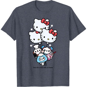 image:imageToca Life x Hello Kitty amp Friends Balloons TShirtHeather Blue