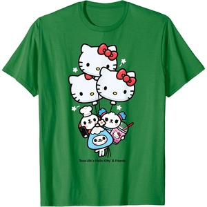 image:imageToca Life x Hello Kitty amp Friends Balloons TShirtKelly Green