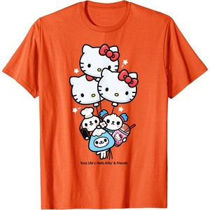 image:imageToca Life x Hello Kitty amp Friends Balloons TShirtOrange