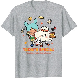 image:imageToca Life x Hello Kitty amp Friends Todays Special TShirtHeather Grey