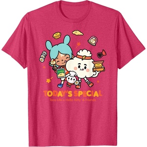 image:imageToca Life x Hello Kitty amp Friends Todays Special TShirtRed Heather