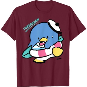 image:imageTuxedosam Beach Day Summer TShirtBurgundy