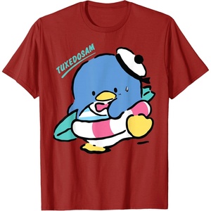 image:imageTuxedosam Beach Day Summer TShirtCranberry Red