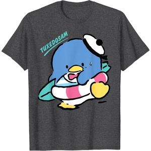 image:imageTuxedosam Beach Day Summer TShirtDark Heather Grey
